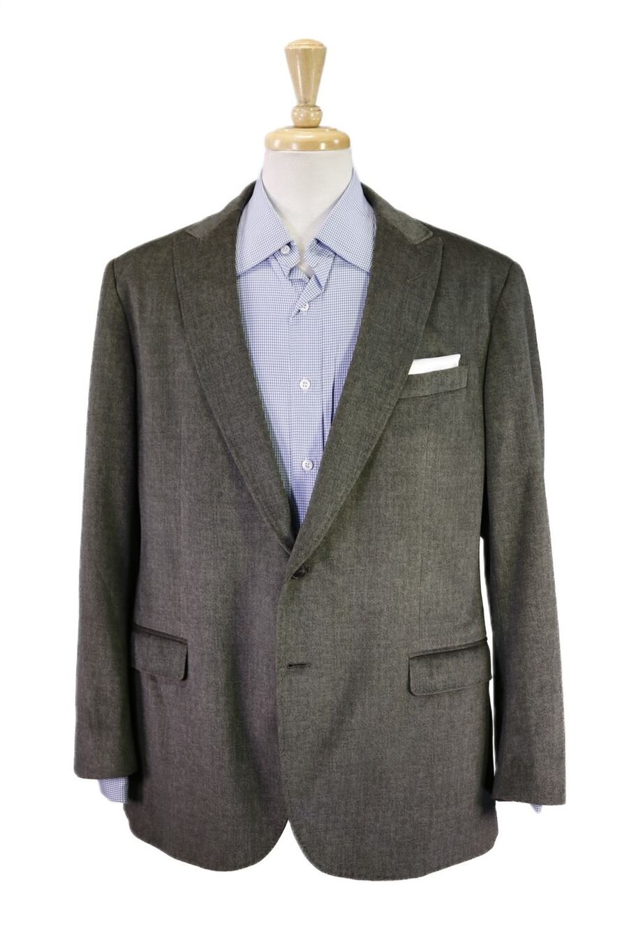 Armani Collezioni Green Velvet Peak Lapel 2-Btn Smoking Blazer Jacket 46R